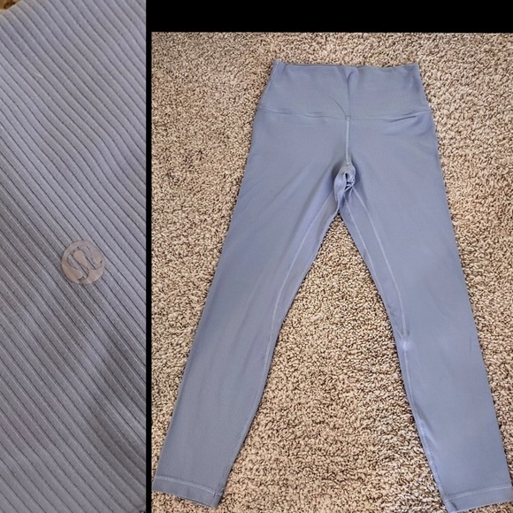 Lululemon Athletica Light Blue Sports Bra and Leggings Set - Picture 3 of 3